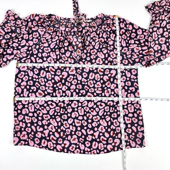 Marie Oliver silk printed long sleeves blouse size S - Picture 7 of 7